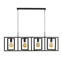 HÄNGLAMPA Plaza 113,5/25/150 cm  - svart, Lifestyle, metall (113,5/25/150cm)