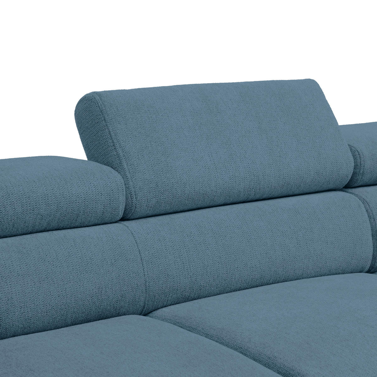 HÖRNSOFFA i vävt tyg mörkblå  - svart/mörkblå, Modern, metall/textil (257/198cm) - MID.YOU