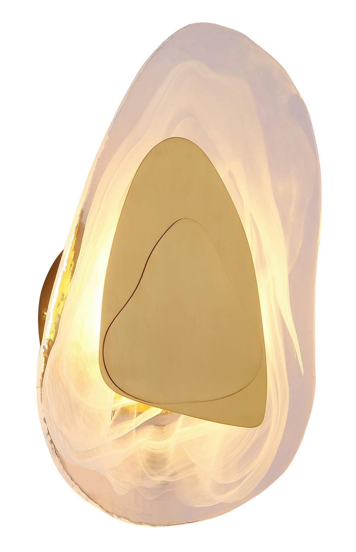 LED-WANDLEUCHTE - Klar/Weiss, Design, Glas/Metall (20,3/31,5cm) - Globo