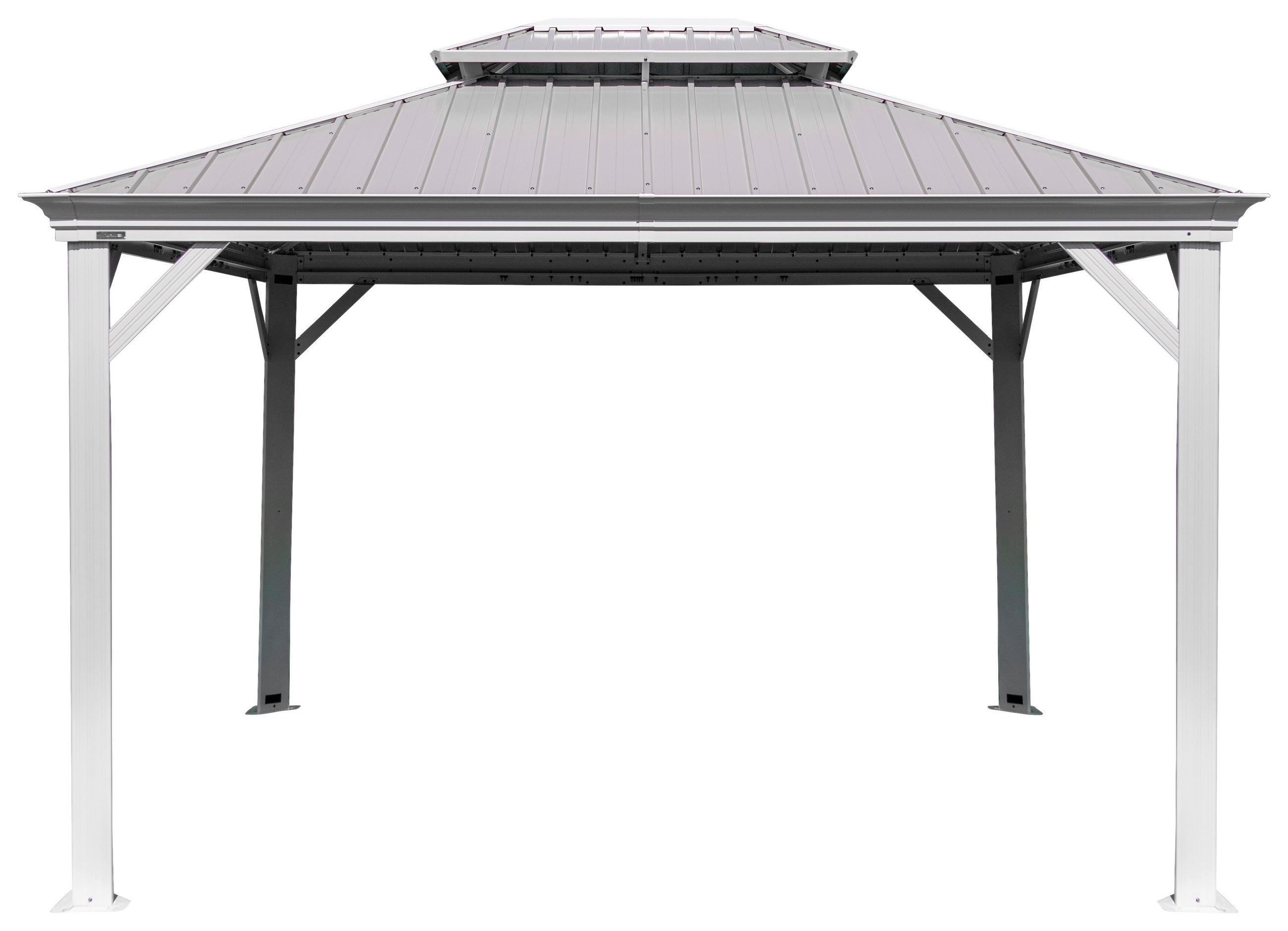 ZAHRADNÍ ALTÁN velikost: 363/291/298 cm - šampaňská, Basics, kov (363/291/298cm)