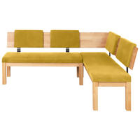 ECKBANK 200/160 cm  in Buchefarben, Currygelb  - Currygelb/Buchefarben, Natur, Holz/Textil (200/160cm) - Cantus
