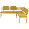 ECKBANK 200/160 cm  in Buchefarben, Currygelb  - Currygelb/Buchefarben, Natur, Holz/Textil (200/160cm) - Cantus