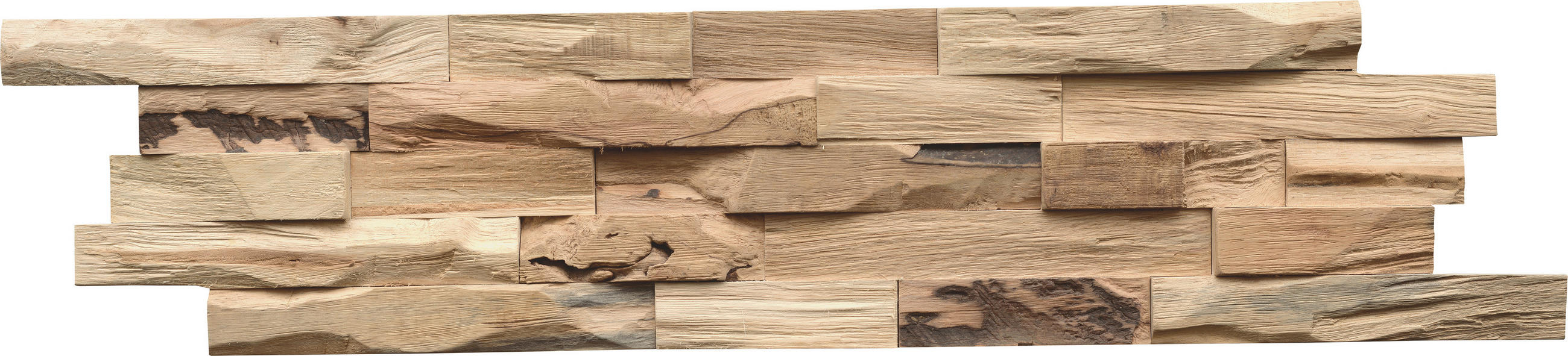 WANDVERKLEIDUNG - Hellbraun, Basics, Holz (61/15/2cm)
