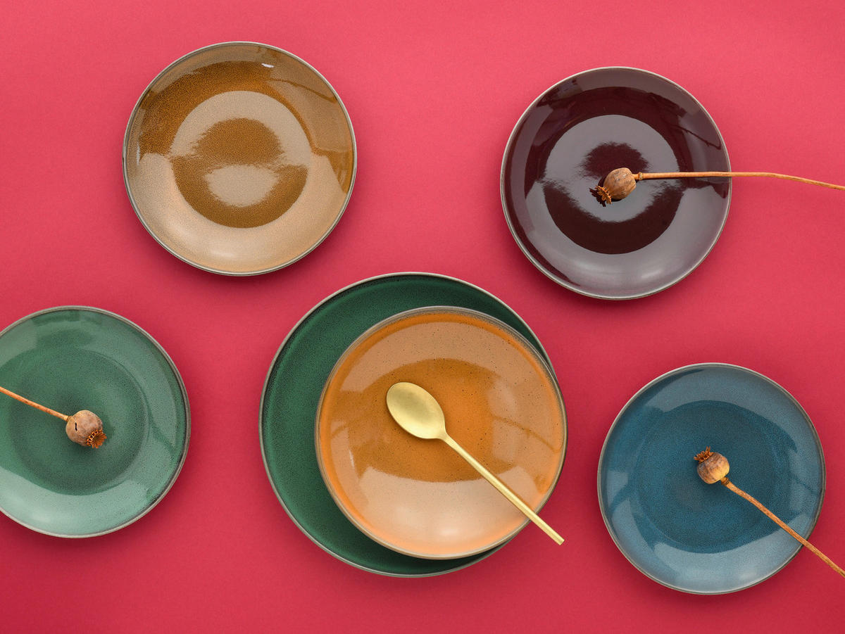 TAFELSERVICE Multicolor 12-teilig  - Multicolor, MODERN, Keramik (36,5/36,5/34,5cm) - Creatable