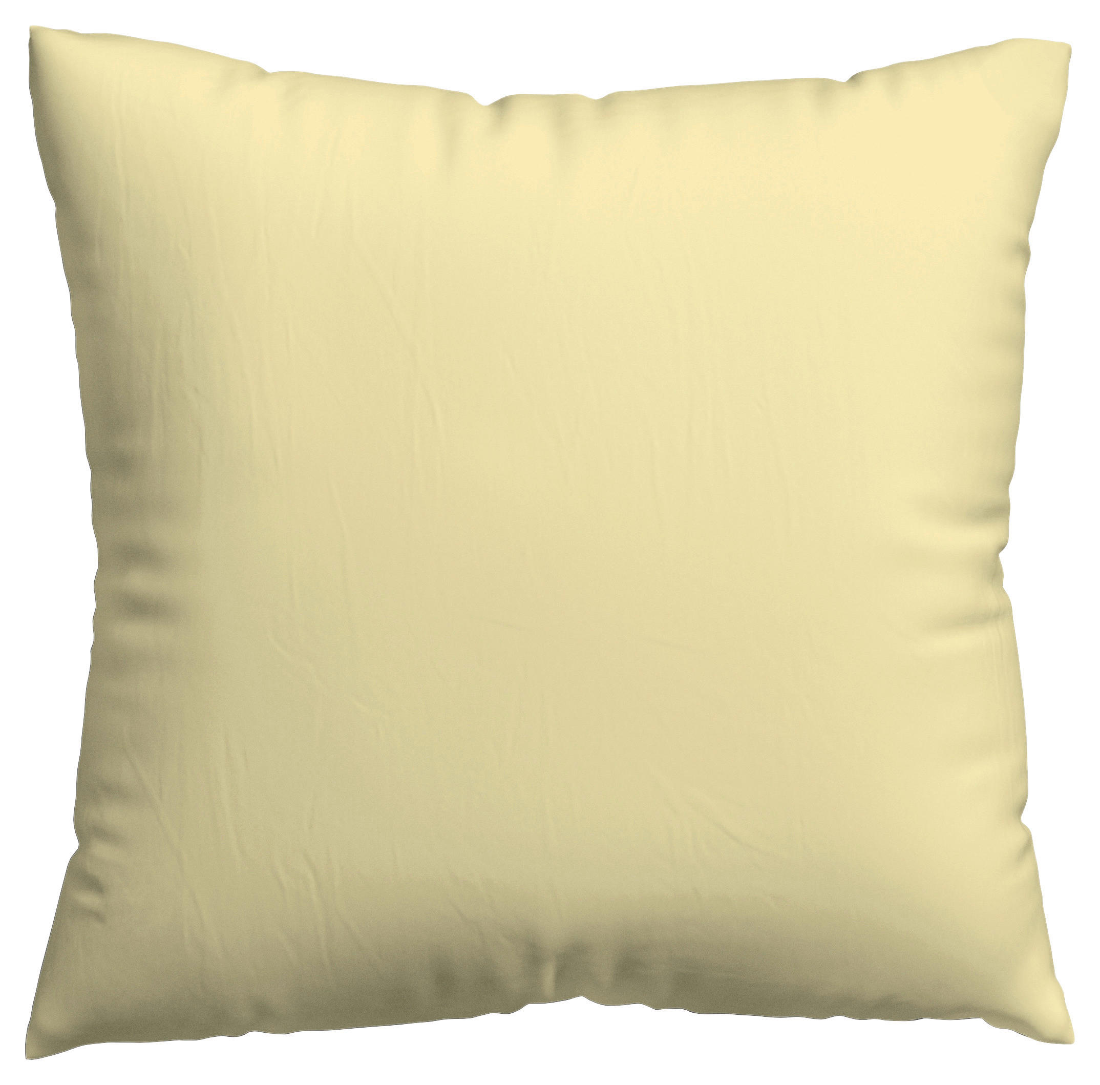 KOPFKISSENBEZUG WOVEN SATIN 80/80 cm  - Gelb, Basics, Textil (80/80cm) - Schlafgut