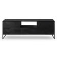 LOWBOARD in 175/60/40 cm - Schwarz, Trend, Holz/Metall (175/60/40cm) - Ambia Home