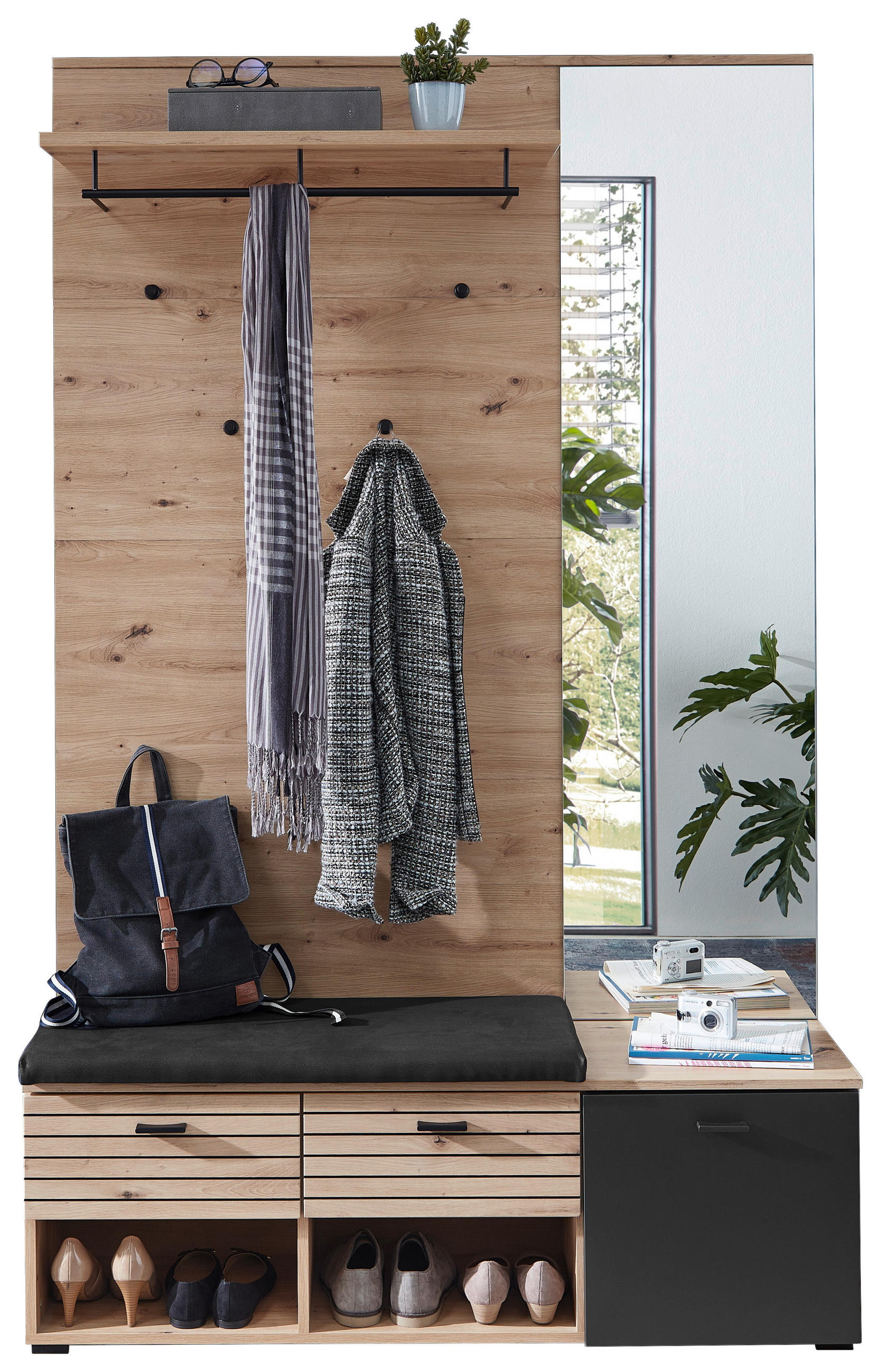 PREDSOBA hrast artisan - hrast artisan, Design, leseni material (126/202/38cm) - Voleo