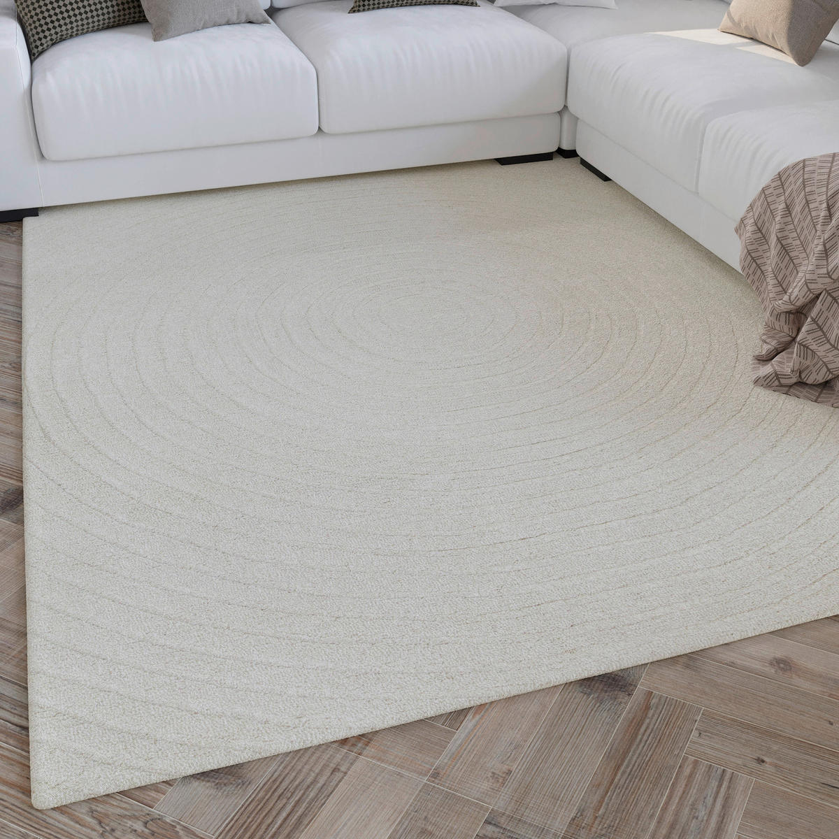 WEBTEPPICH 40/60 cm Hamptons Nineteen Creme  - Creme, KONVENTIONELL, Textil (40/60cm) - WECON HOME