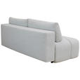 BOXSPRINGSOFA in Chenille Ecru  - Ecru/Schwarz, MODERN, Kunststoff/Textil (210/72/105cm) - Cantus