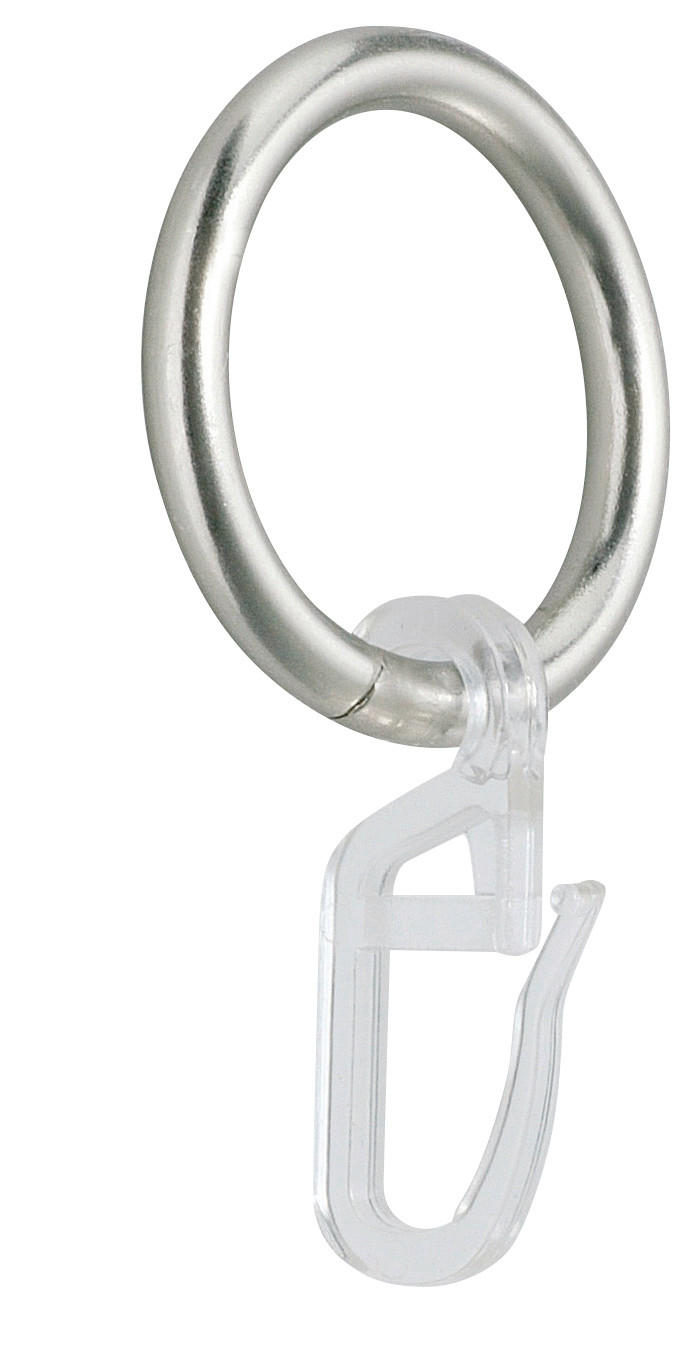 Vorhangringe Edelstahloptik Martina Metall 10 Stk.