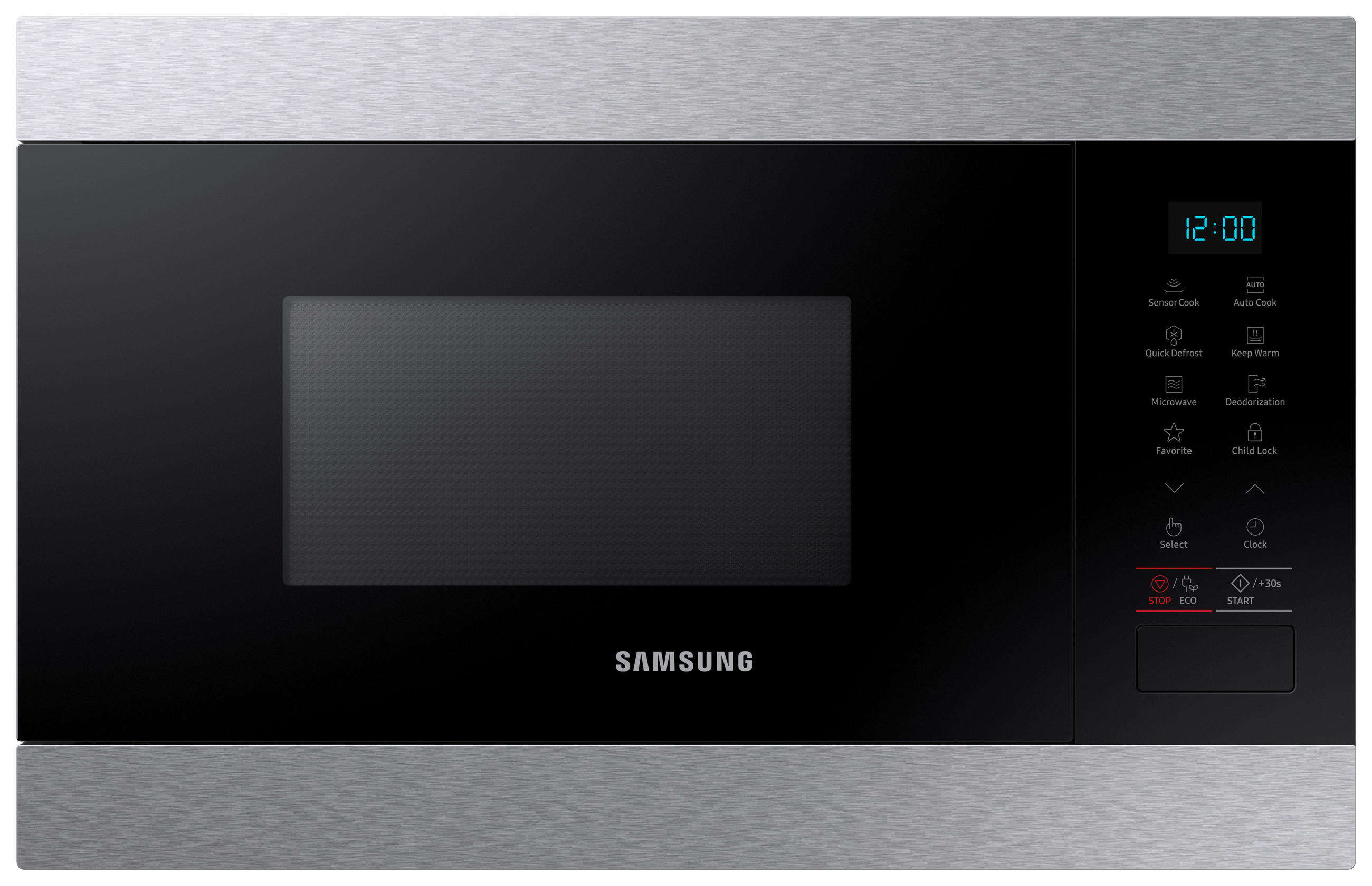 EINBAUMIKROWELLE MS22M8074AT/EG  - Edelstahlfarben/Schwarz, Basics, Glas/Keramik (59,5/38/32cm) - Samsung