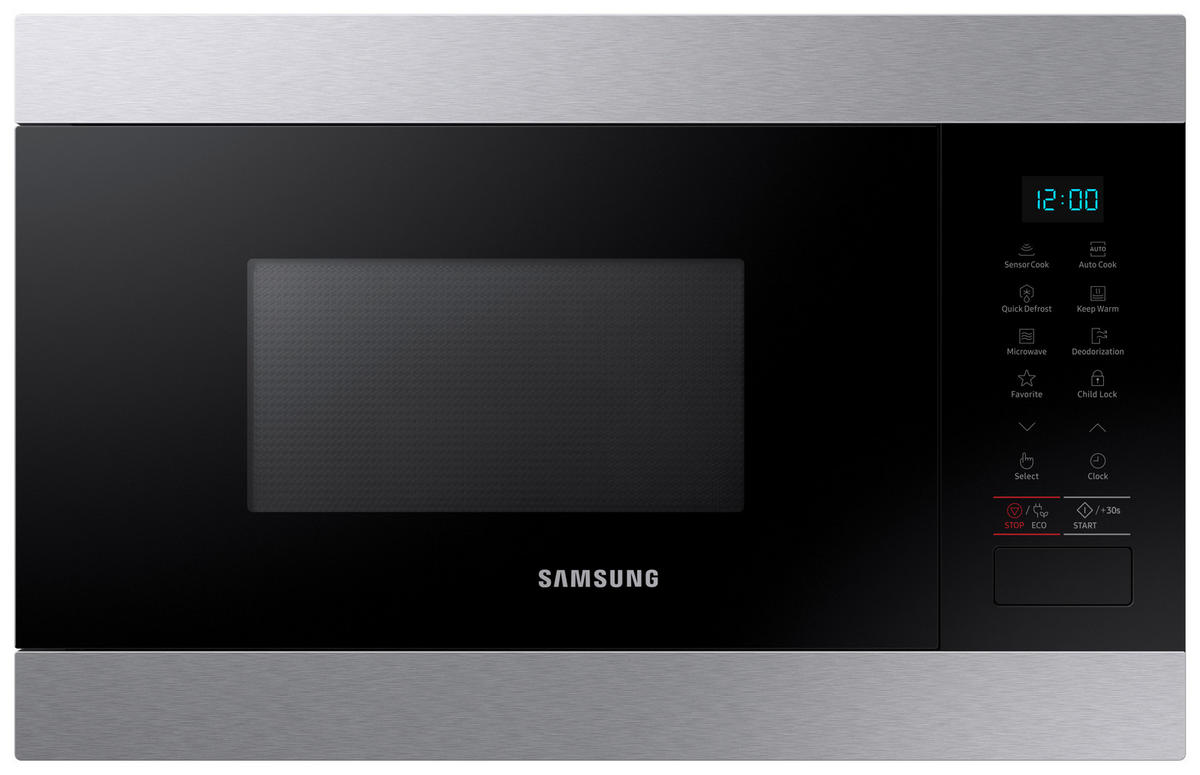 EINBAUMIKROWELLE MS22M8074AT/EG  - Edelstahlfarben/Schwarz, Basics, Glas/Keramik (59,5/38/32cm) - Samsung