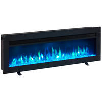 ELEKTRISK KAMIN - svart, Basics, metall (102/33/12cm)