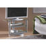 TV-RACK Glas, Metall Klar, Silberfarben - Klar/Silberfarben, Design, Glas/Metall (80/47,2/50cm) - Boxxx