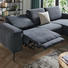 WOHNLANDSCHAFT in Textil Grau - Schwarz/Grau, Design, Textil/Metall (163/278cm) - Welnova WOHNLANDSCHAFT in Textil Grau - Schwarz/Grau, Design, Textil/Metall (163/278cm) - Welnova