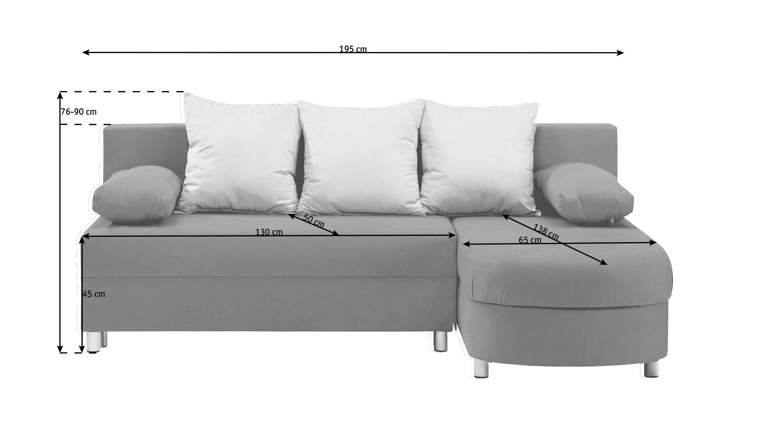 Ecksofa Lila Weiss Webstoff Online Kaufen Xxxlutz