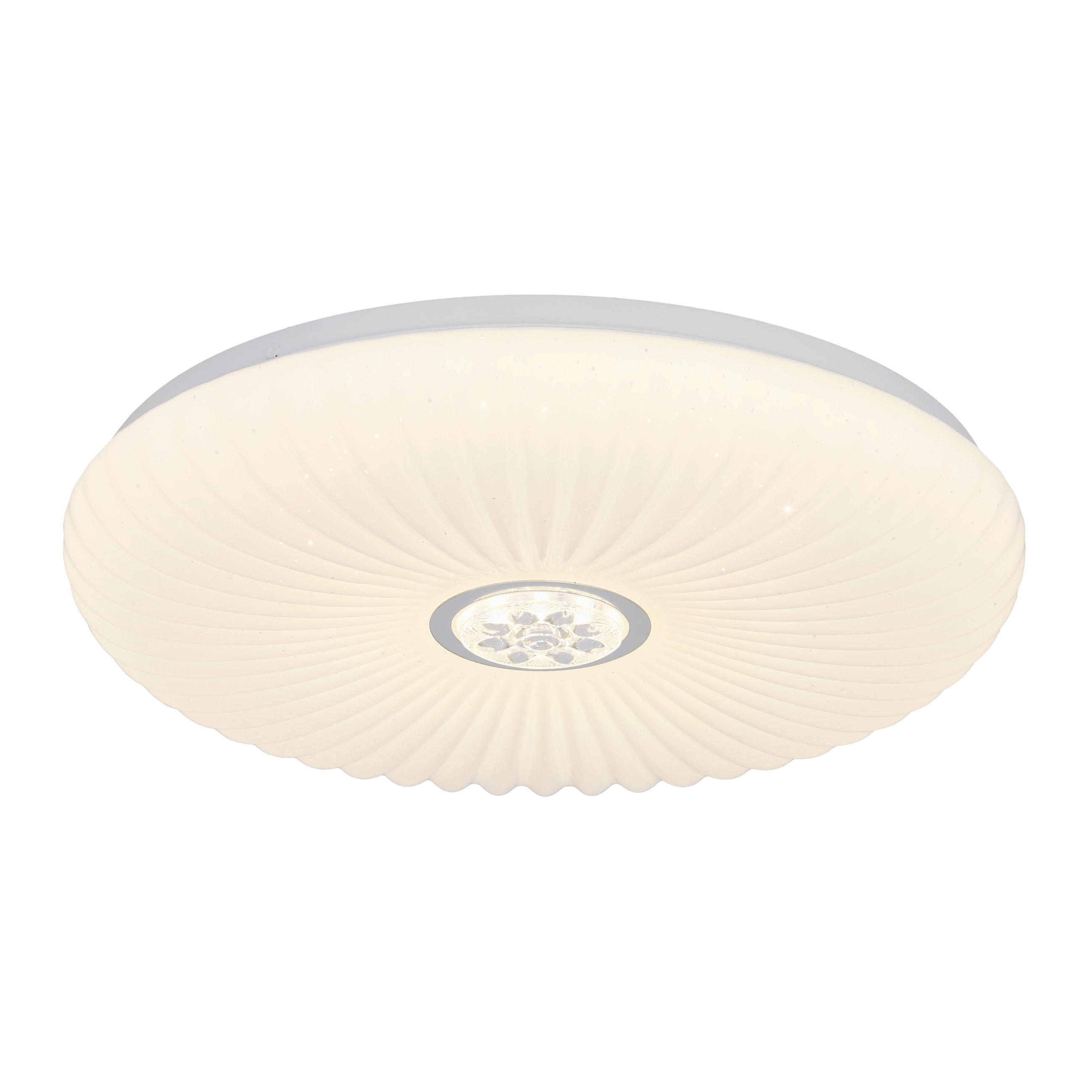 LED-DECKENLEUCHTE 38/38/7 cm   - Weiß, KONVENTIONELL, Kunststoff/Metall (38/38/7cm)