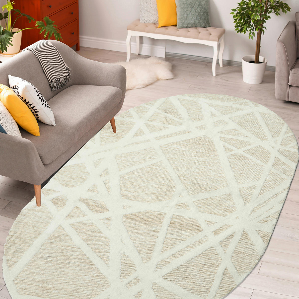 TEPPICH 160/230 cm Verona Creme, Beige  - Beige/Creme, Basics, Textil (160/230cm)