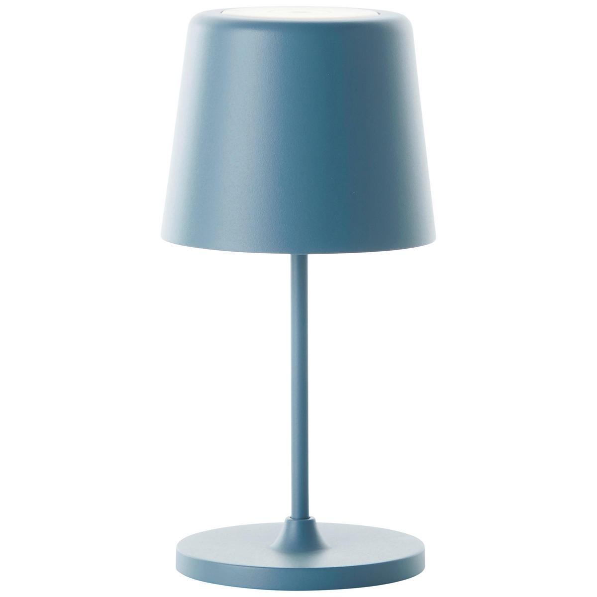 AKKU-TISCHLEUCHTE - Hellblau, Basics, Kunststoff/Metall (10/37cm) - Brilliant