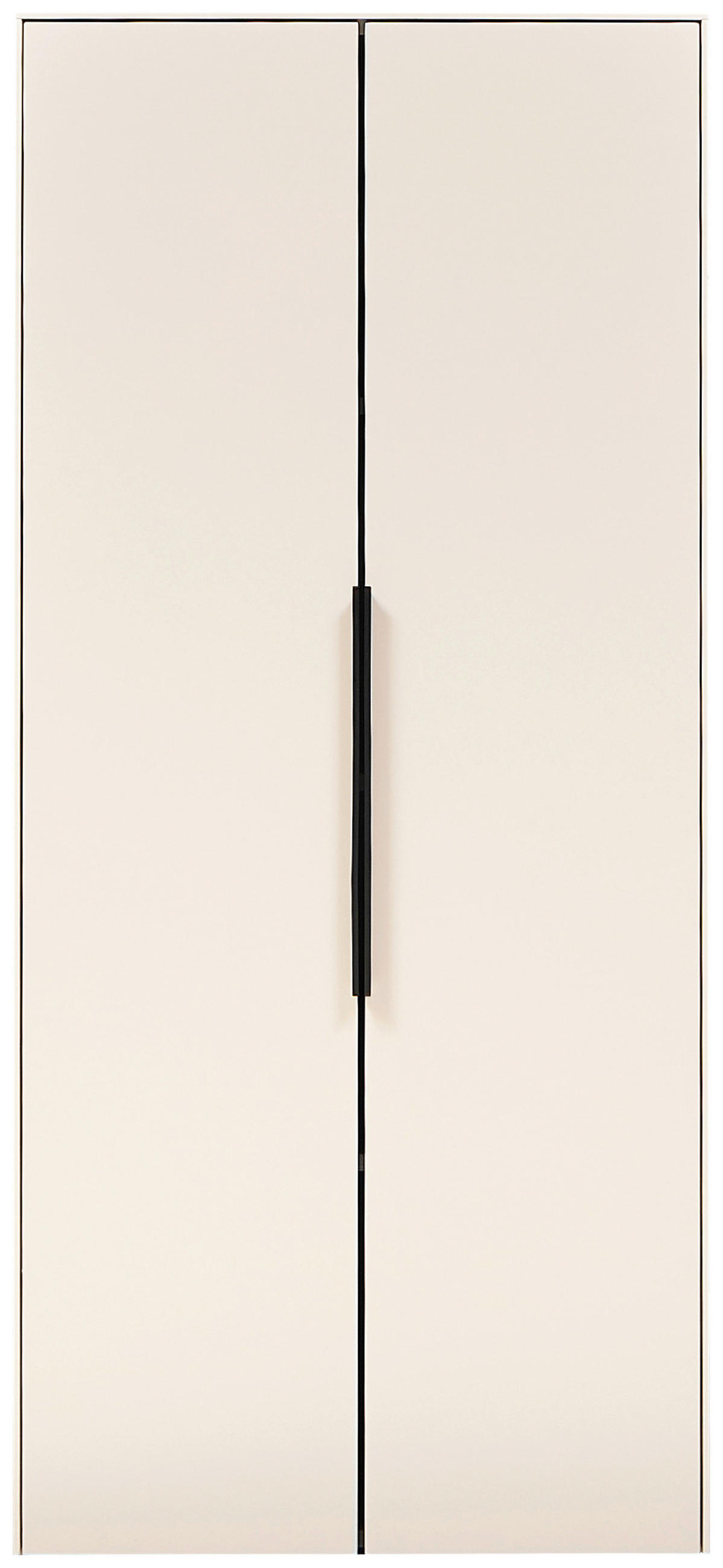 MIDISCHRANK 60/135/30 cm  - Kaschmir/Schwarz, Design, Holzwerkstoff/Kunststoff (60/135/30cm) - home24