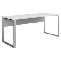 SCHREIBTISCH 180/76/77 cm  in Weiß  - Weiß, KONVENTIONELL, Holzwerkstoff/Metall (180/76/77cm) - Voleo