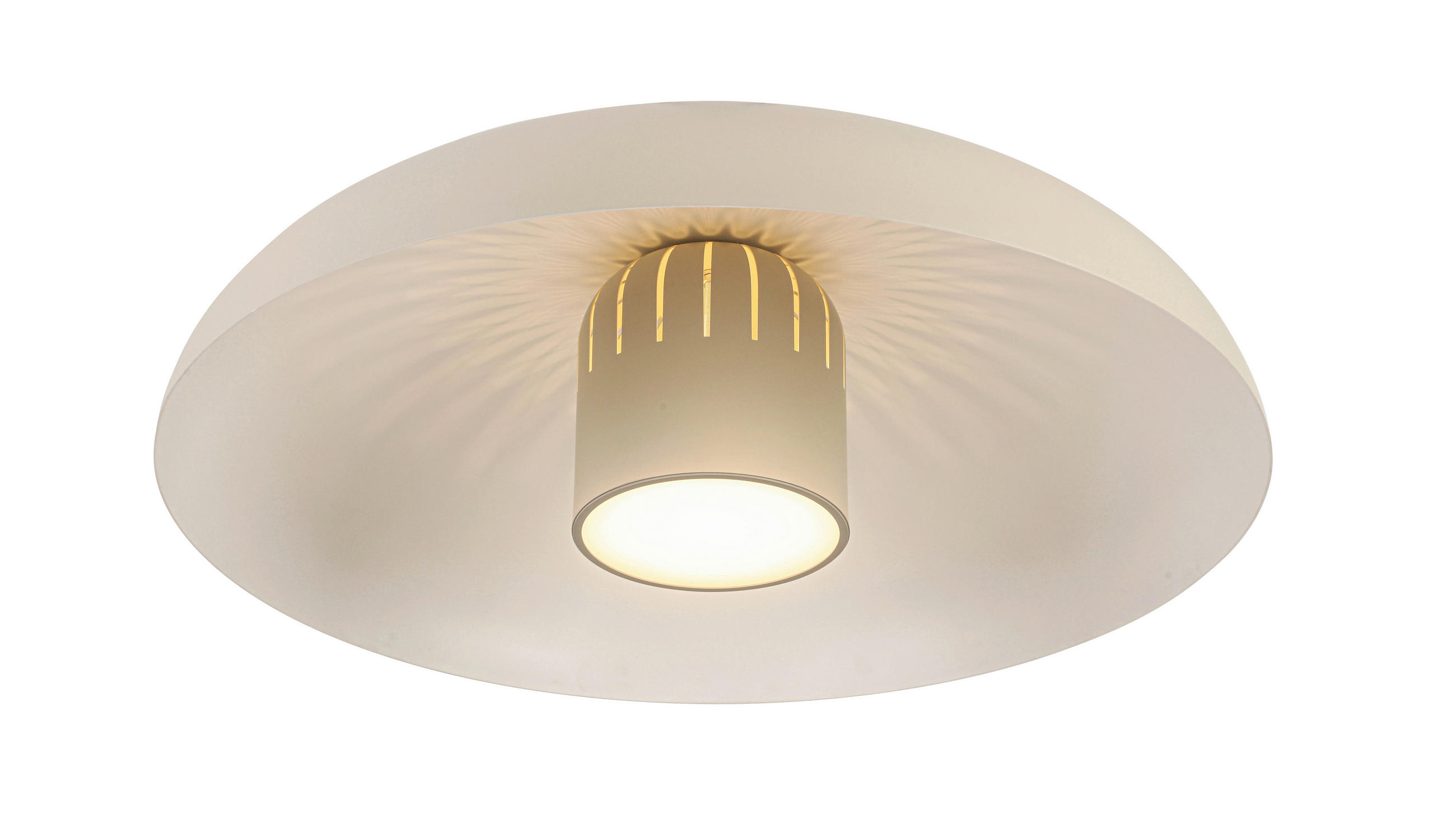 LED-DECKENLEUCHTE Louis 60/21,5 cm   - Grau, Design, Kunststoff/Metall (60/21,5cm) - Dieter Knoll