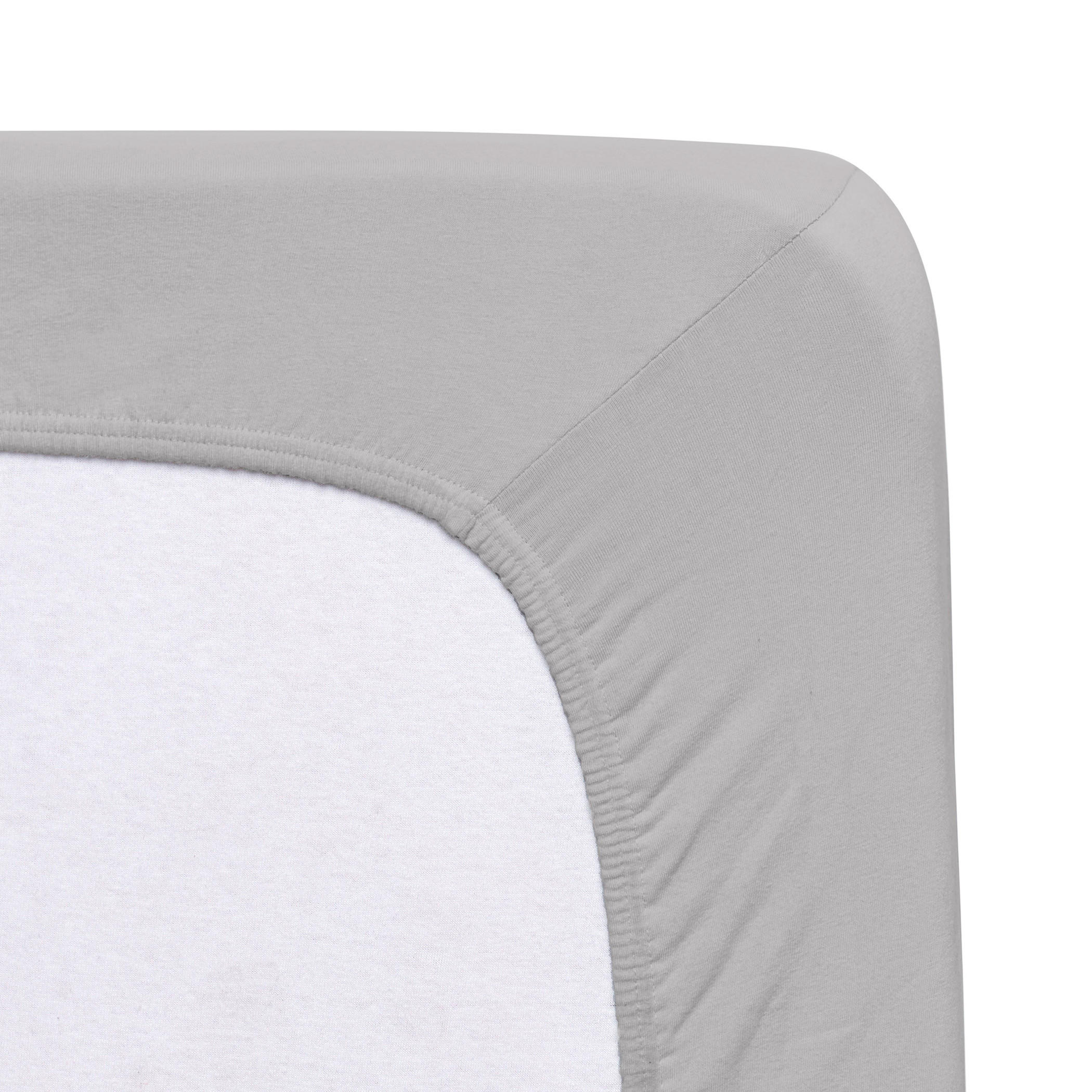 SPANNLEINTUCH 90-100/200-220 cm Jersey  - Grau, Basics, Textil (90-100/200-220cm) - Florella