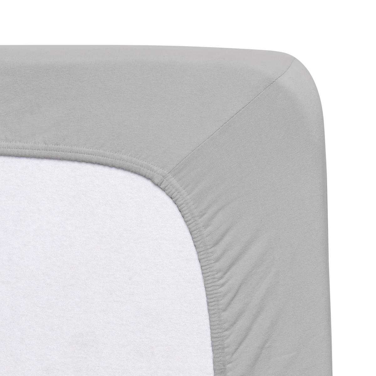 SPANNLEINTUCH 180-200/200-220 cm Jersey  - Grau, Basics, Textil (180-200/200-220cm) - Florella