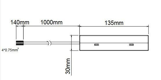 SCHIENENSYSTEM - Weiß, Design, Kunststoff (9/3,2/13,5cm) - Trio Leuchten