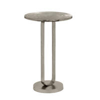 BEISTELLTISCH 38/38/61 cm Silberfarben rund  - Silberfarben, MODERN, Metall (38/38/61cm)