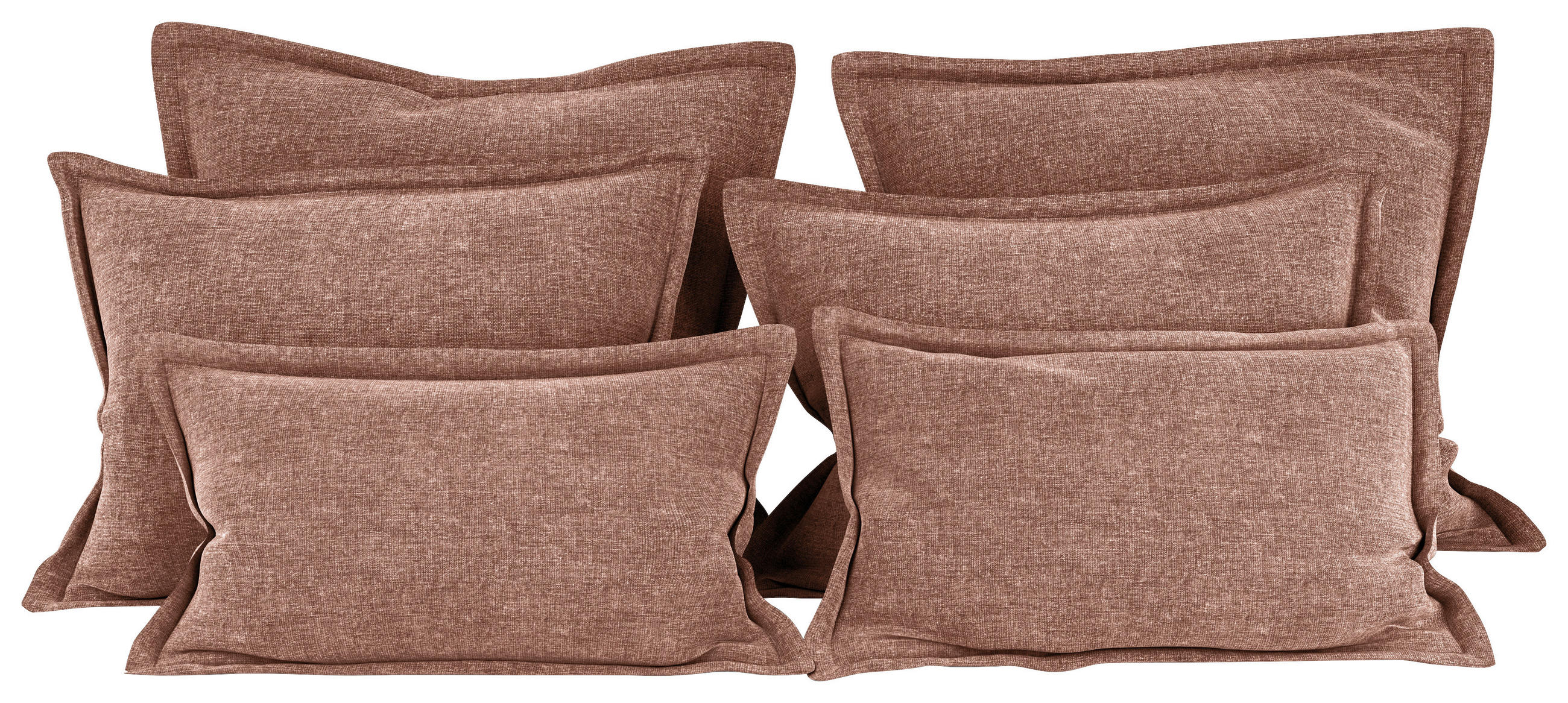ZIERKISSENSET 6-teilig  - Terracotta, MODERN, Textil (70-50/60-25/10cm) - MID.YOU