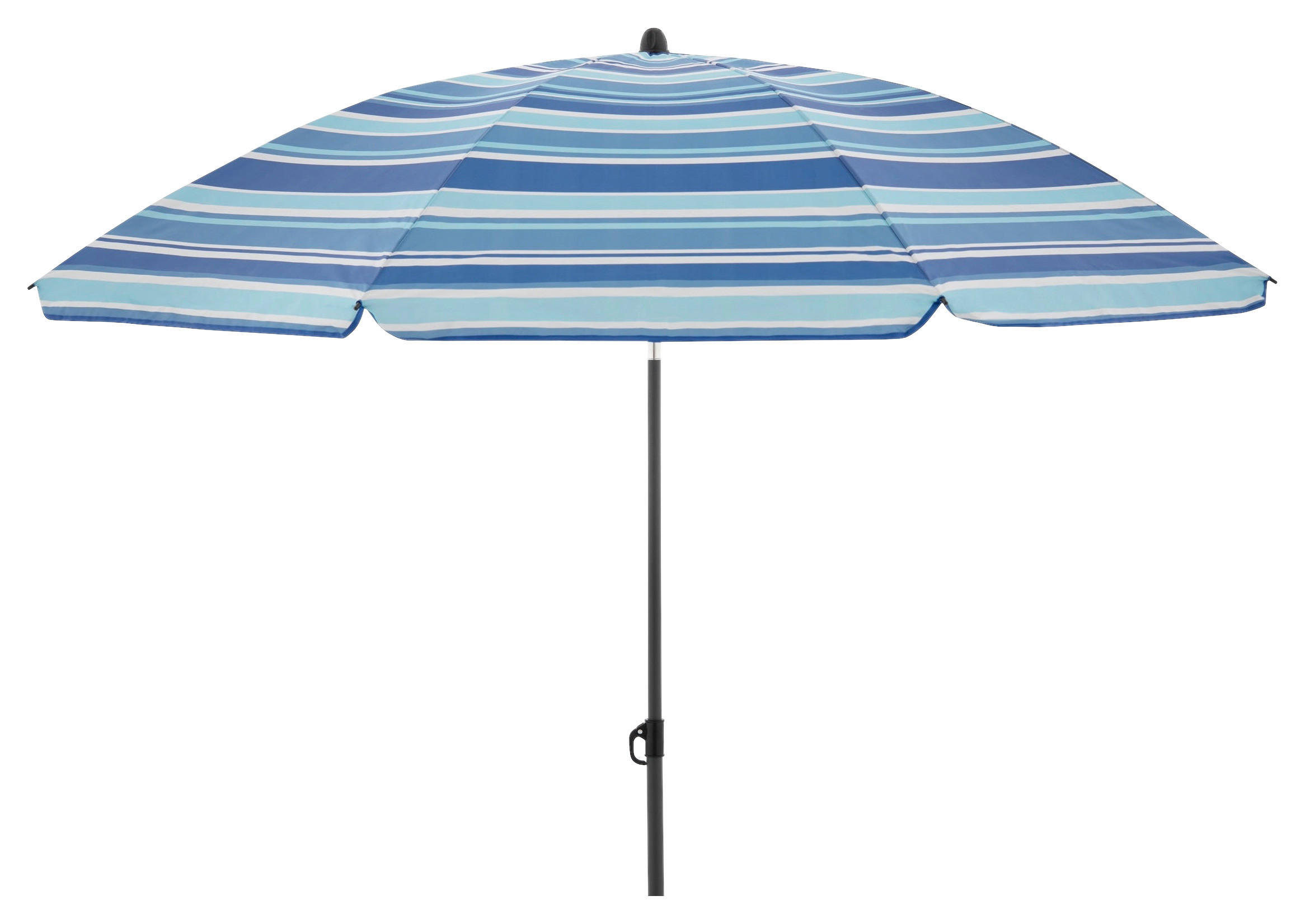 SONNENSCHIRM 160 cm Blau, Hellblau, Dunkelblau  - Blau/Anthrazit, Design, Textil/Metall (160/160cm) - Doppler