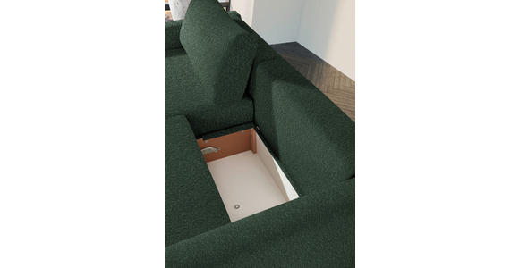 2,5-SITZER  in Flachgewebe Olivgrün  - Schwarz/Olivgrün, Design, Kunststoff/Textil (240/70/125cm) - Xora