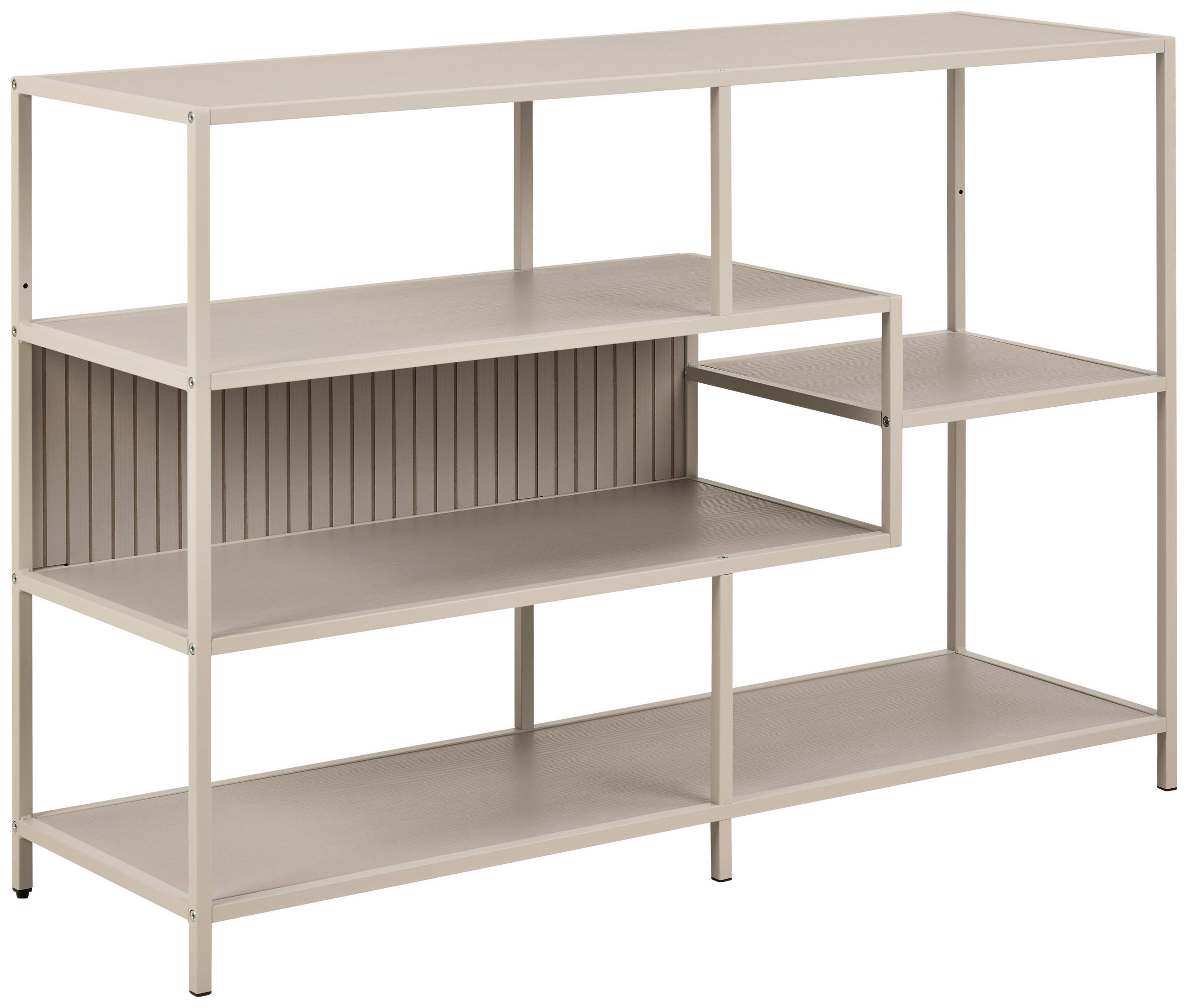 REGAL Grau  - Schwarz/Grau, MODERN, Holzwerkstoff/Kunststoff (114/78/35cm)