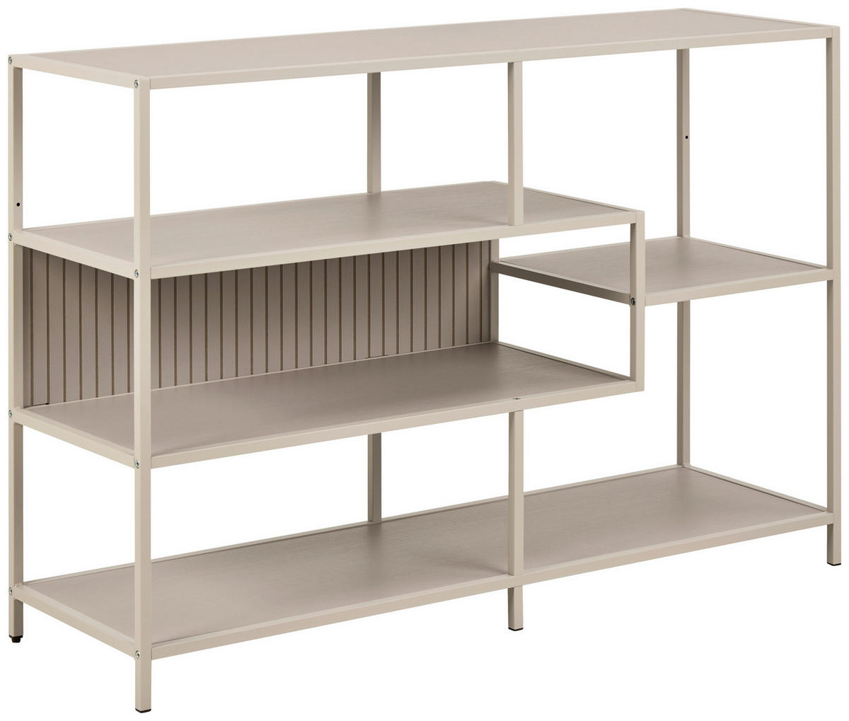 REGAL  114/78/35 cm Grau  - Schwarz/Grau, Modern, Holzwerkstoff/Kunststoff (114/78/35cm)