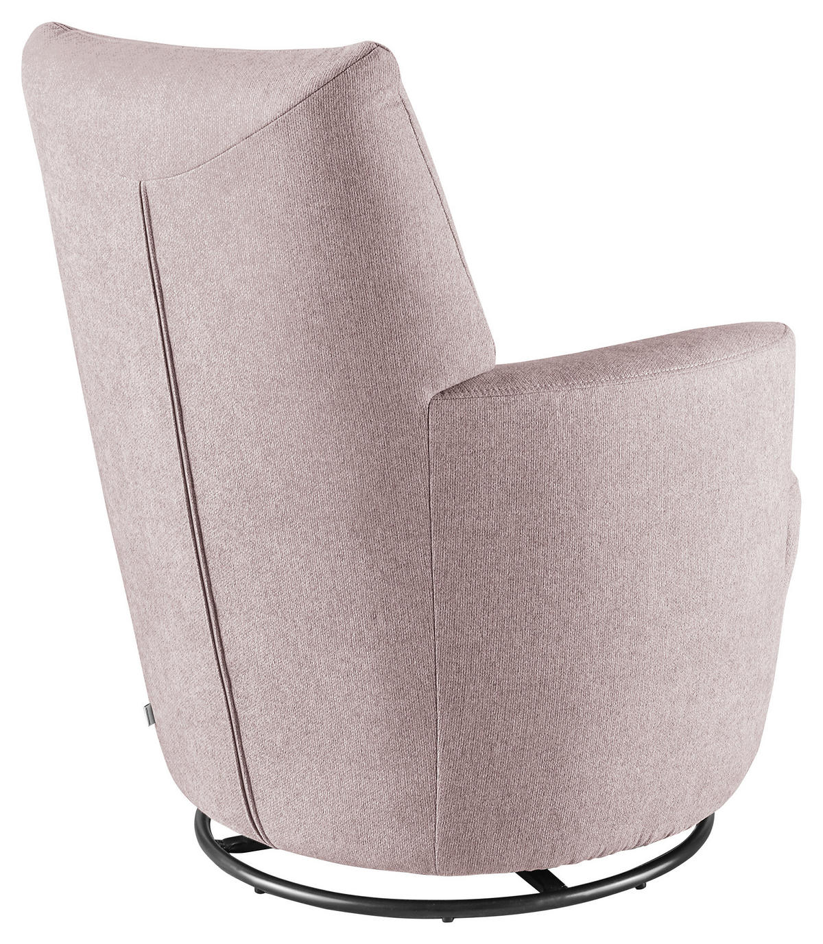 SESSEL Webstoff Hellrosa    - Hellrosa/Schwarz, Design, Textil/Metall (80/96/88cm) - SetOne by Musterring