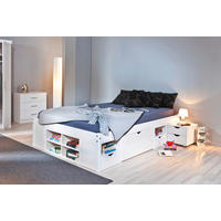 STAURAUMBETT 140/190 cm  in Weiss   - Weiss/Naturfarben, Modern, Holz (140/190cm) - MID.YOU