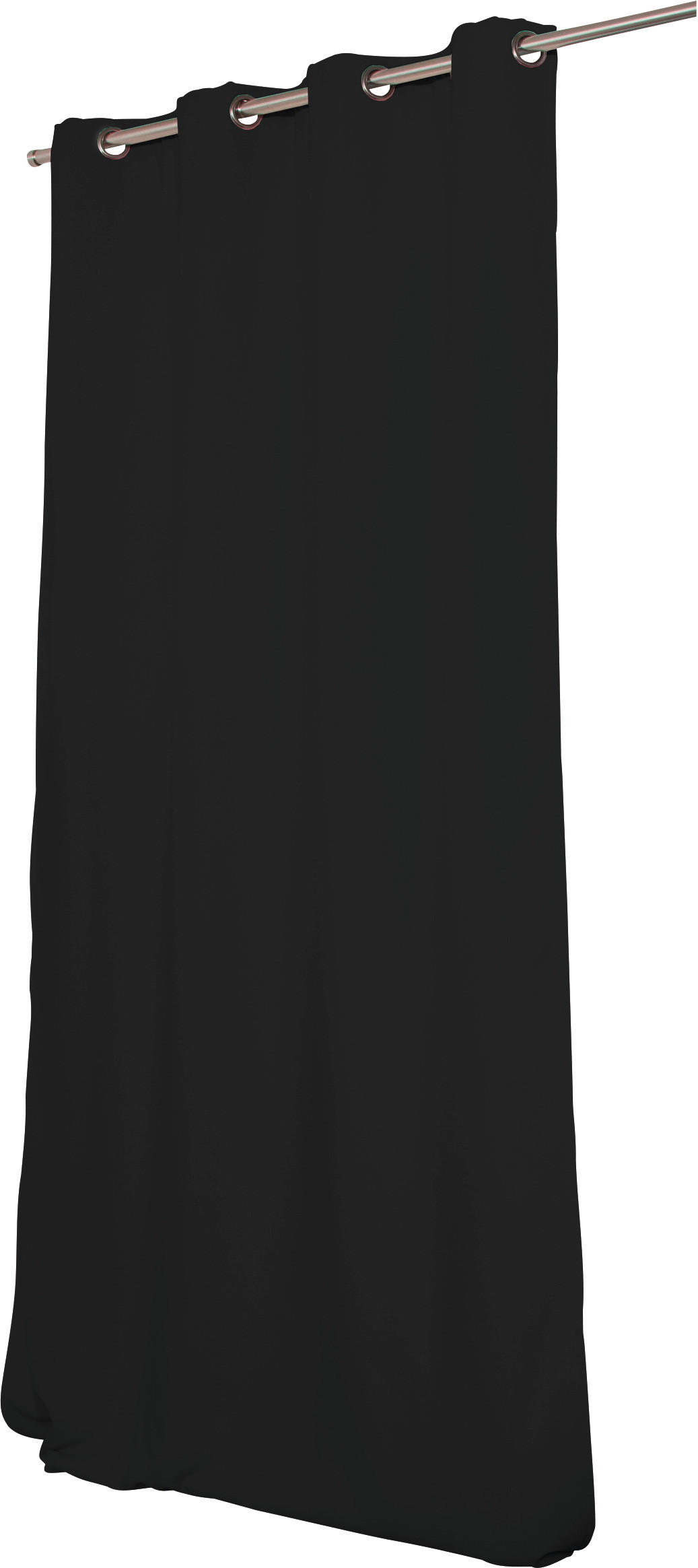 WÄRMESCHUTZVORHANG Verdunkelung  - Anthrazit, Design, Textil (145/260cm)