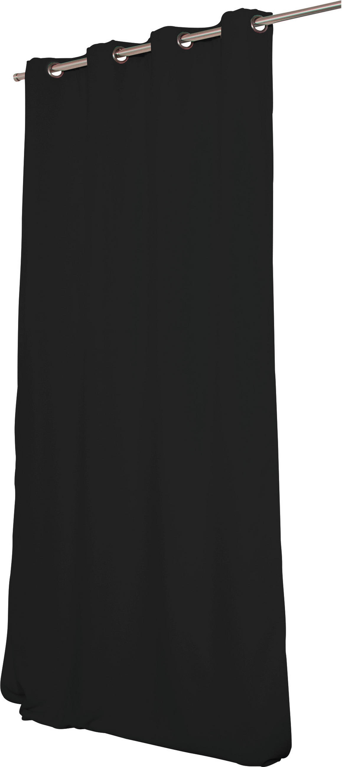 WÄRMESCHUTZVORHANG Verdunkelung  - Anthrazit, Design, Textil (145/260cm)