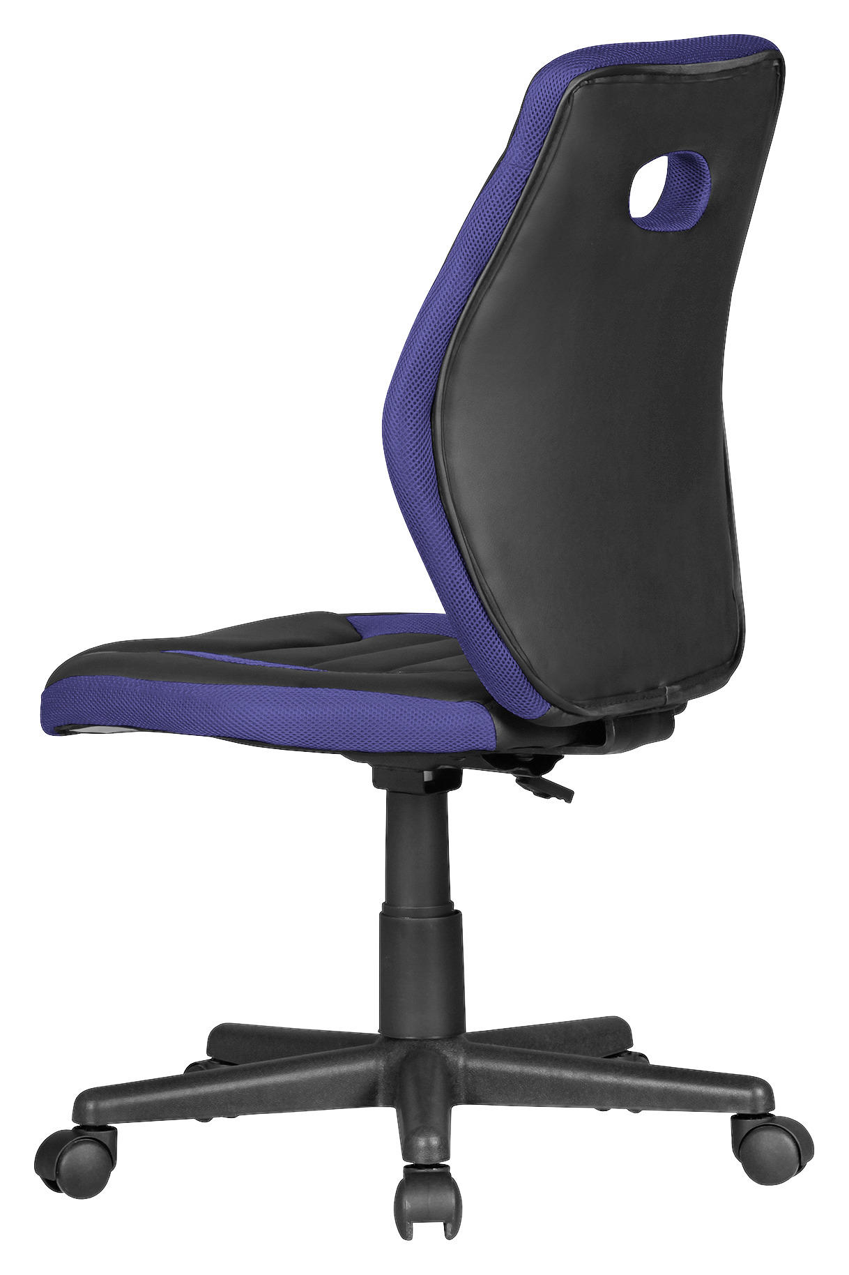 Thumbnail - Mid.you Jugenddrehstuhl Skyport Luan, Blau, Schwarz, Textil, Sternfuß, 63x91x63 cm, Wippfunktion, Wippmechanik ohne Härt...