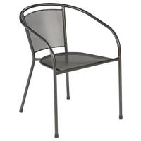 GARTENSESSEL-SET Metall Graphitfarben  - Graphitfarben, MODERN, Metall (54/72/61cm) - Gardenson