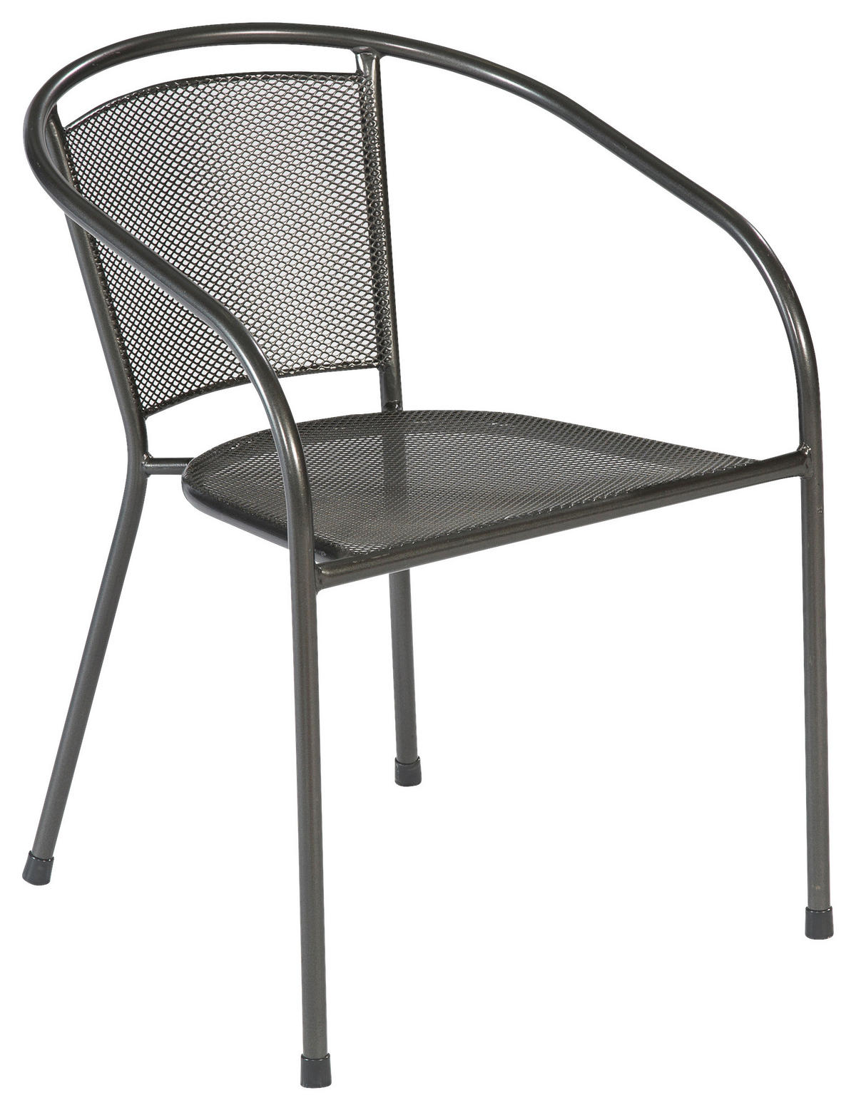 GARTENSESSEL-SET Metall Graphitfarben  - Graphitfarben, MODERN, Metall (54/72/61cm) - Gardenson