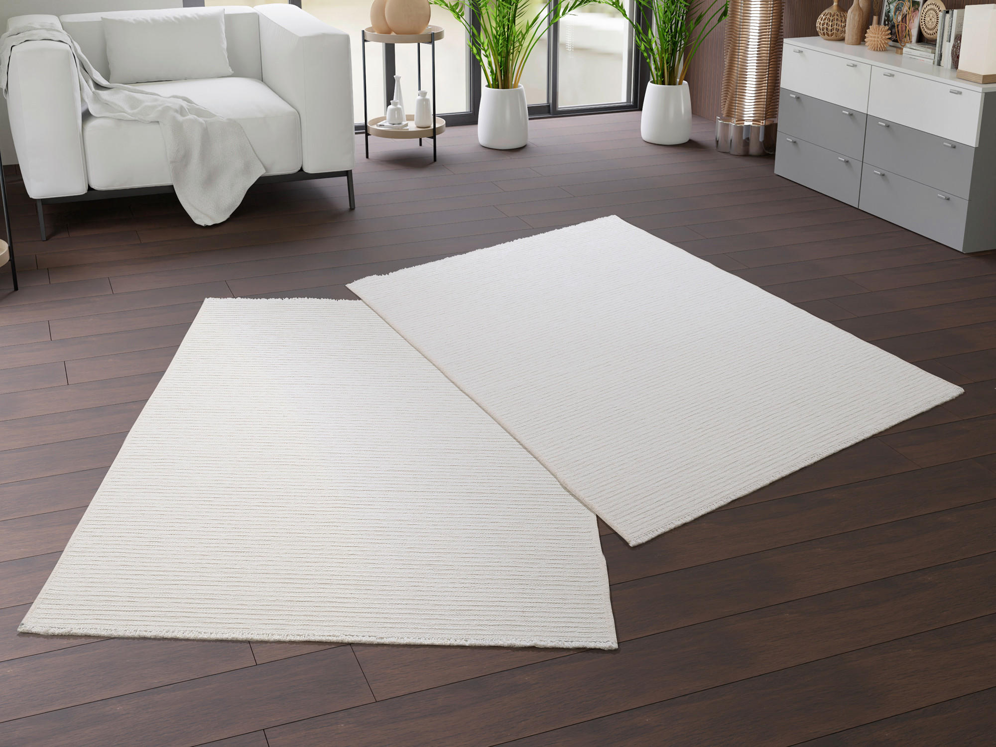 FLACHWEBETEPPICH 120/180 cm Creme  - Creme, Design, Textil (120/180cm) - Novel