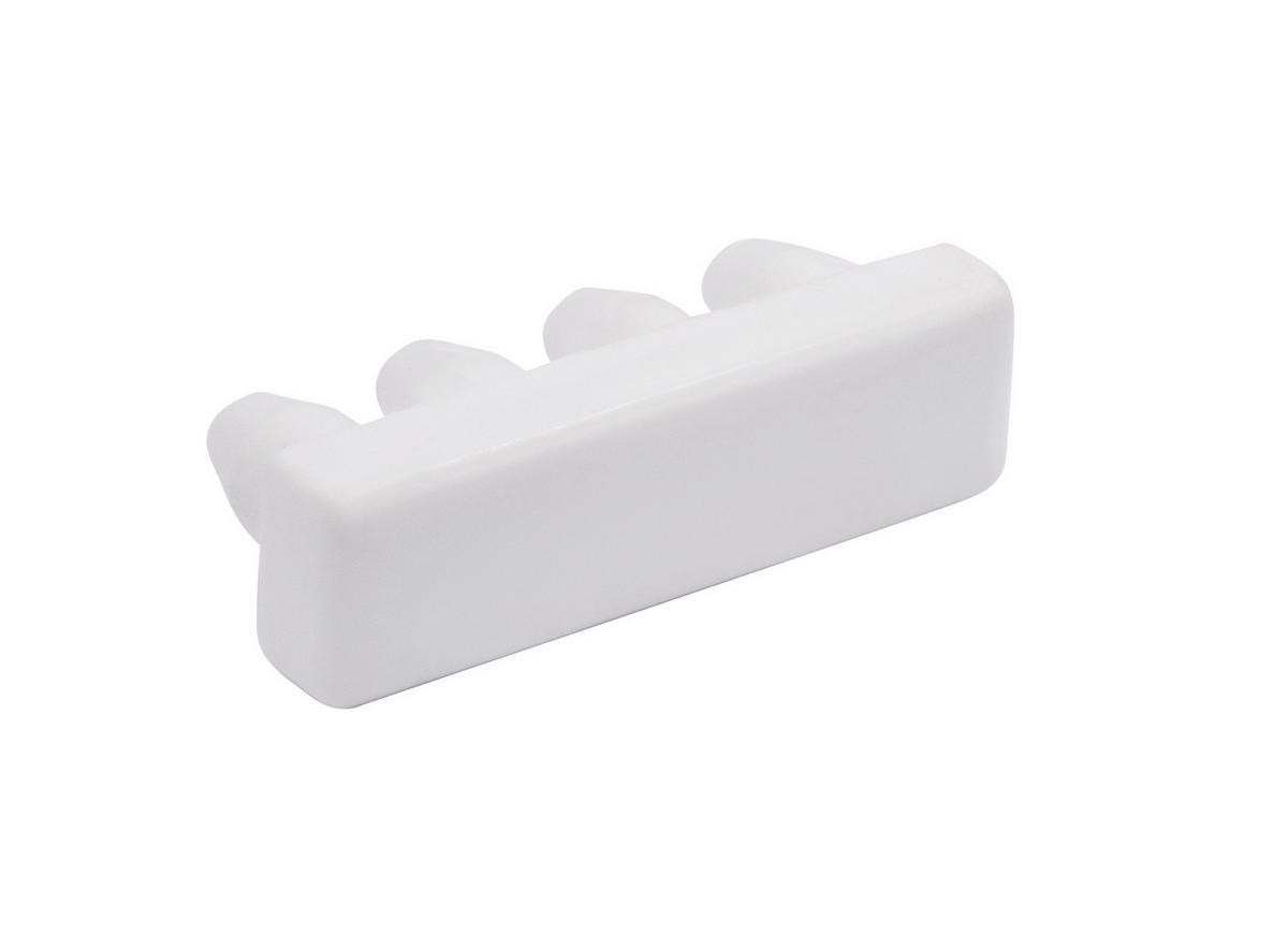 KONCOVKA - biela, Basics, kov (2,5/1/0,7cm) - Homeware