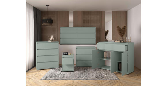 SIDEBOARD  160,1/78,9/48 cm 6 Schublade(n)  - Anthrazit/Graugrün, Design, Holzwerkstoff/Kunststoff (160,1/78,9/48cm) - Carryhome