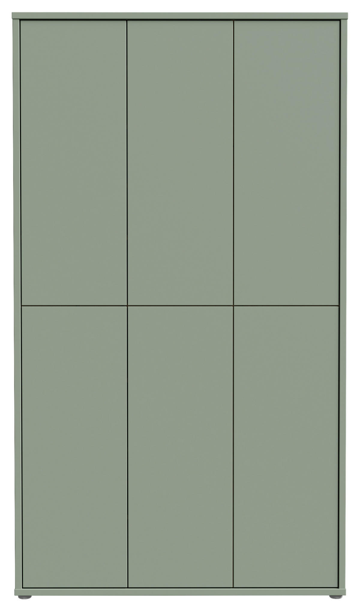 SCHUHSCHRANK Salbeigrün  - Salbeigrün/Grau, Basics, Holzwerkstoff/Kunststoff (110/192/35cm) - Xora