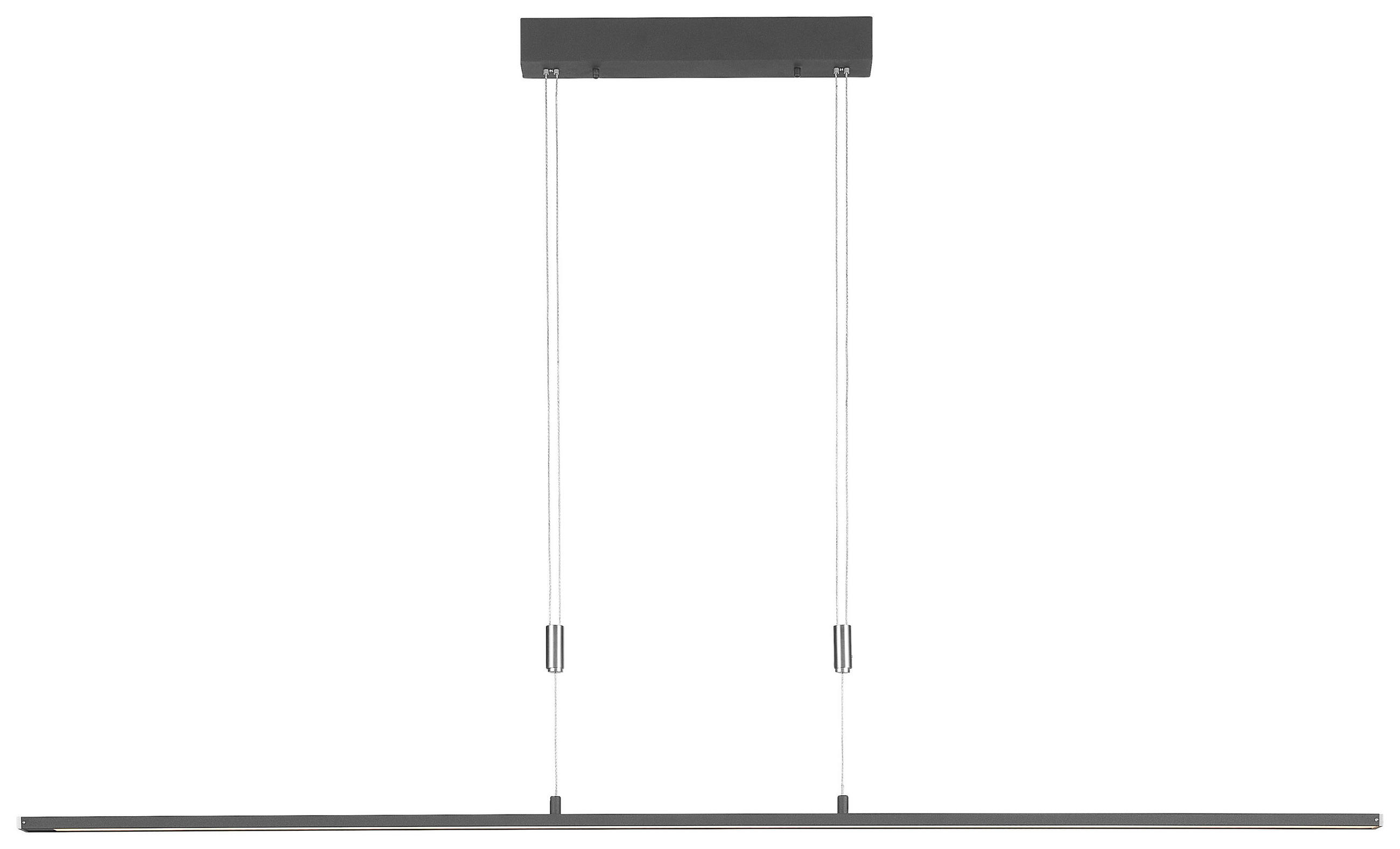 LED-HÄNGELEUCHTE    - Schwarz, Design, Metall (6/160cm) - Fischer & Honsel