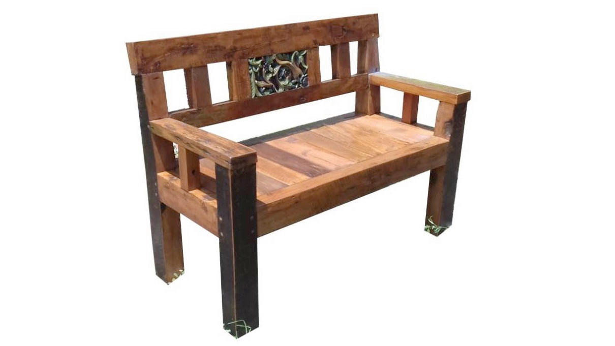 GARTENBANK 120/90/55 cm Teakholz   - Dunkelbraun, Basics, Holz (120/90/55cm) - Gardenson