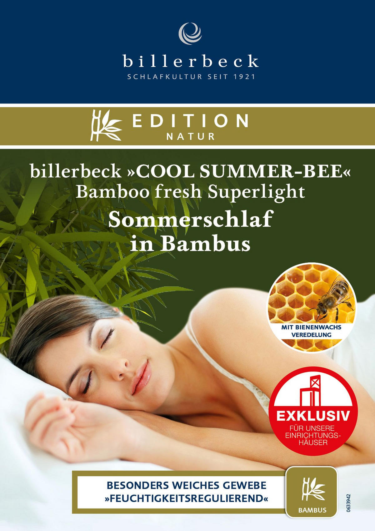 SOMMERDECKE  Bamboo Fresh  155/220 cm   - Weiß, Basics, Textil (155/220cm) - Billerbeck