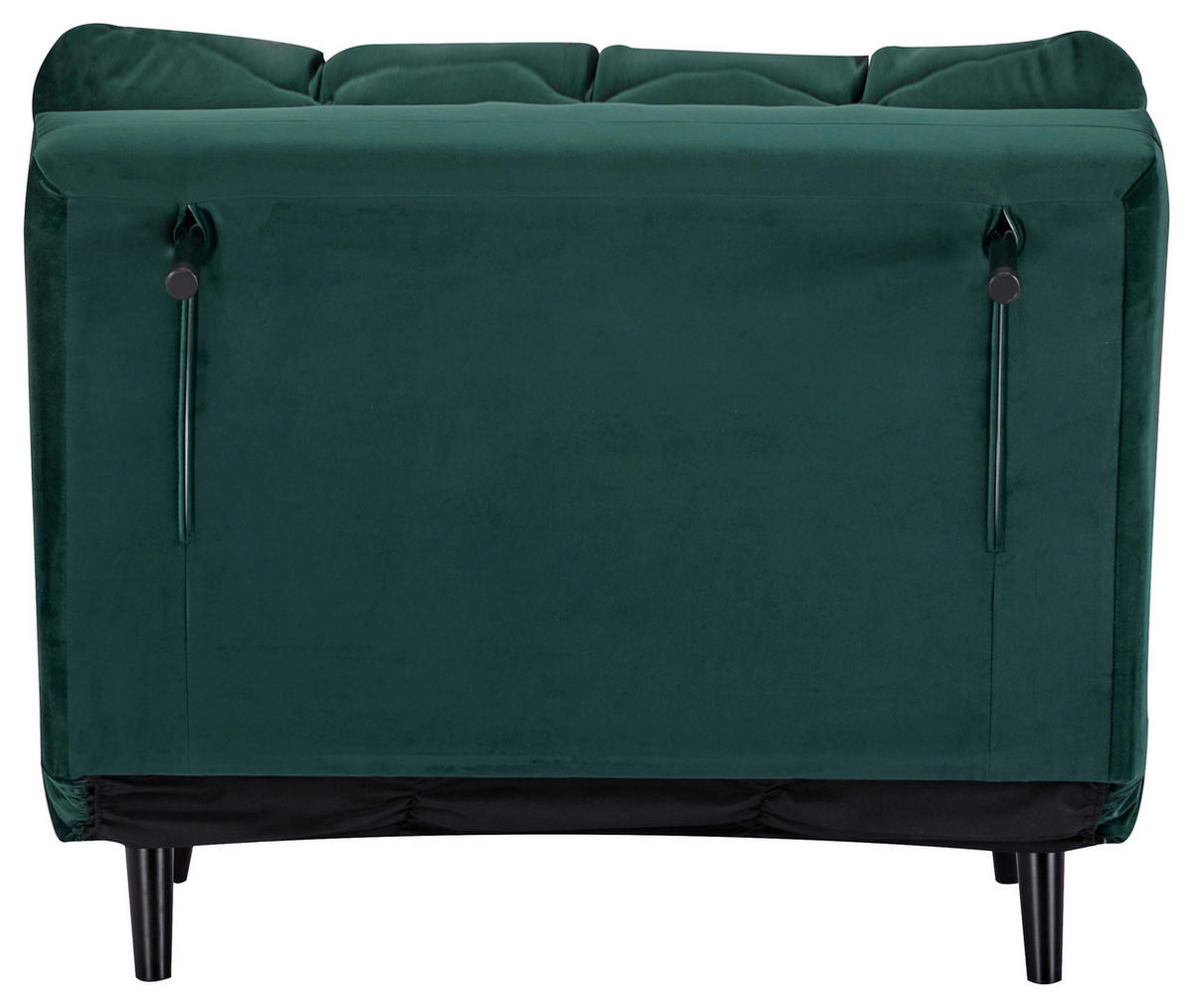 ROZKLADACIE KRESLO, textil, zelená - čierna/zelená, Design, drevo/textil (102/81/87cm) - Carryhome